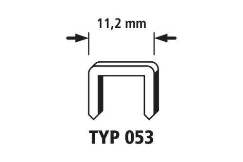 WOLFCRAFT Kpl. 1000  Zszywki stal typ53 12mm 7042000