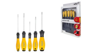 WIHA 302SF ESD HK5 01 Zestaw wkrętaków SoftFinish ESD, płaskich/ PH, 5 części 27252