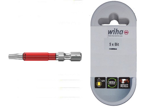 WIHA Zestaw 5szt bitów w pudełku TY 49 mm TX20