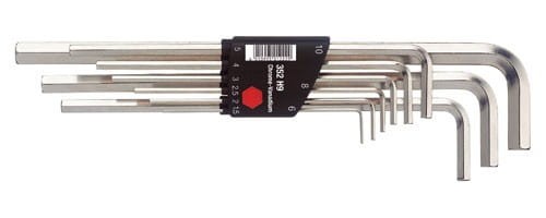 WIHA 352 H9  Zestaw kluczy imbusowych w uchwycie Compact  9-cz. niklowane01222