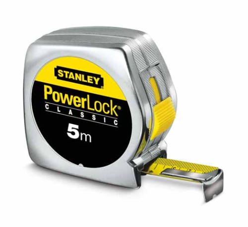 STANLEY Miara stalowa Powerlock 3m/12,7mm  obudowa chromowana  33-238