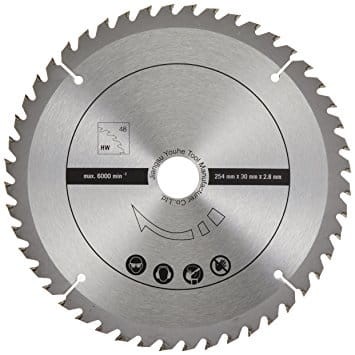 SCHEPPACH Tarcze tnące 2 sztuki: 254 x 30/25.4 x 2.8 mm 48 z/z; 254 x 30/25.4 x 2.8 mm 60 z/z;   /7901200714/
