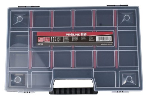 PROLINE Organizer z rączką 21 przegródek, 35x195x290mm 35703