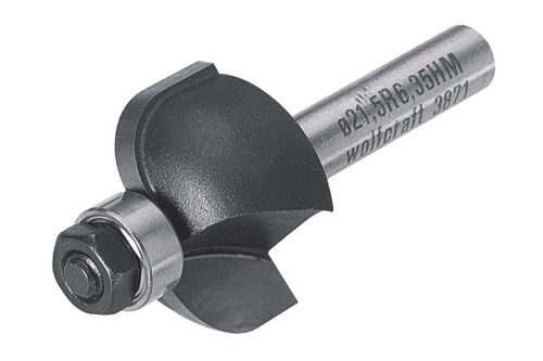 WOLFCRAFT Frez widiowy, trzp. 8mm śr.  21,5x12mm r=6,35mm 3971000