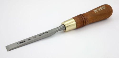 NAREX Dłuto ciesielskie proste z fazowaniem bocznym PREMIUM serii WOOD LINE PLUS 14 mm x 128 mm 811614