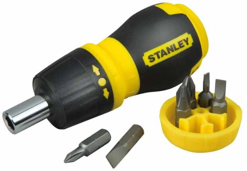 STANLEY Wkrętak Multi-Bit z wymiennymi końcówkami (6szt.) i grzechotką  66-358