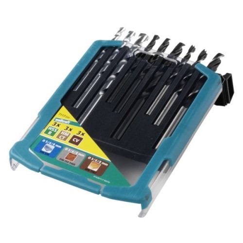 WOLFCRAFT Zestaw wierteł mieszanych: metal drewno, kamień 5 - 8 mm  7117000