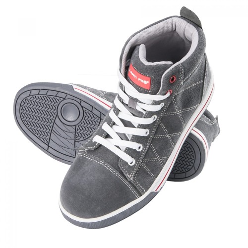 LAHTI PRO Trzewiki buty robocze zamszowe szaro-czerwone rozmiar 41 /L3010841/