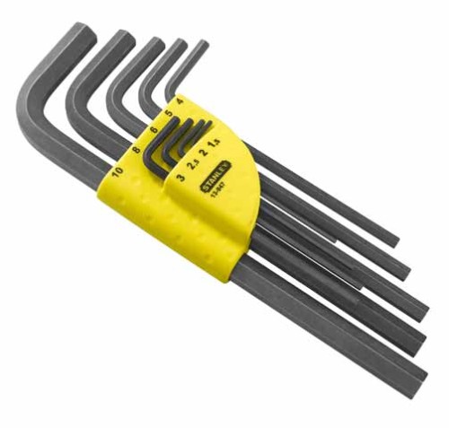 STANLEY Zestaw kluczy sześciokątnych długich - 9szt. (1,5-10mm)  13-947