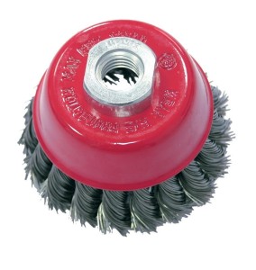PROLINE Szczotka doczołowa z drutu skręcanego z gwintem M14 65mm 32576