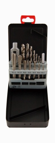 ABRABORO Zestaw 15 częściowy HSS-G M3-M12 45300015
