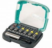 WOLFCRAFT Zestaw bitów Bit-Box 2K, mieszany, 7cz. 2979000