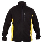 LAHTI PRO Bluza polar czarno - żółta rozmiar XXXL /L4010106/