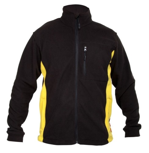 LAHTI PRO Bluza polar czarno - żółta rozmiar XXXL /L4010106/