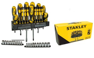 STANLEY Zestaw wkrętaki 57 el. śrubokręty  62-143
