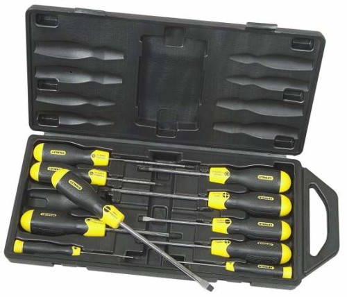 STANLEY Zestaw wkrętaków CusionGrip (PŁ, PZ) - 10szt.  65-014