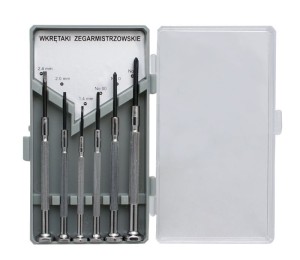 PROLINE Wkrętaki zegarmistrzowskie Ni-Cr-Mo, zestaw 6el. 10229