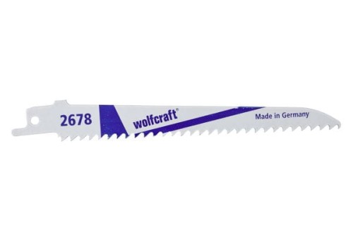 WOLFCRAFT 2 brzeszczoty szablaste - 150 mm, zgrubne cięcia po krzywych 2678000