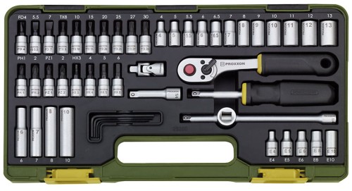 PROXXON Zestaw mechaniki precyzyjnej. 1/4", 49 części 23280