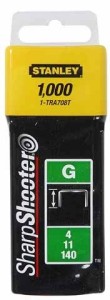STANLEY Zszywki typ G 4/11/140 14mm 1000szt. TRA709T1