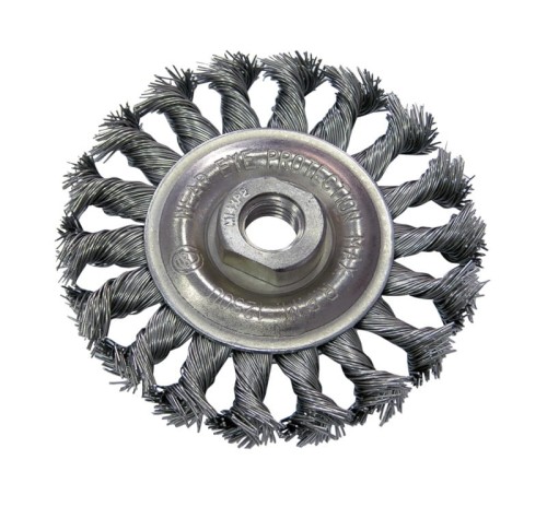 PROLINE Szczotka tarczowa z drutu skręcanego z gwintem M14 125mm 32532