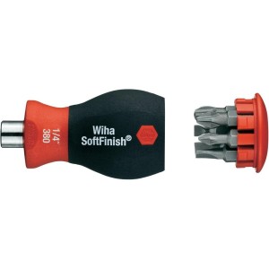 WIHA 3801-03 Uchwyt na bity Stubby z magazynkiem, magnetyczny, 1/4" 33743