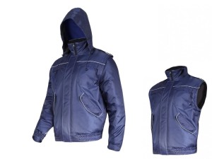 LAHTI PRO Kurtka bomber zimowa 2w1 bezrękawnik z kapturem r. XL /L4092704/