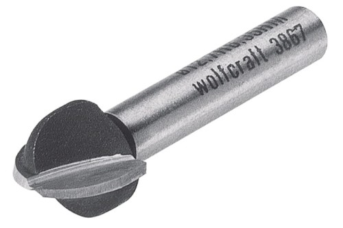 WOLFCRAFT Frez widiowy, trzp. 8mm śr. 12,7x9,5mm r=6,35mm 3967000