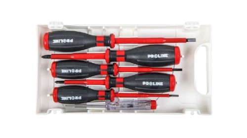 PROLINE Zestaw wkrętaków elektrotechnicznych 1000V 6el., CrV-Mo 10510