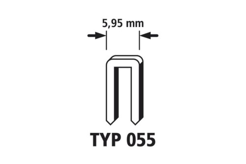 WOLFCRAFT Kpl. 1200szt.  Zszywki wąskie   typ55 23mm 7169000