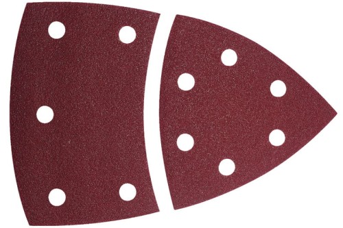 WOLFCRAFT Kpl. 15 nakładek ściernych peroforowanych  z mocowaniem na rzep do szlifierki Bosch multi sander PSM 160A Gr. 40 80 120 3118000