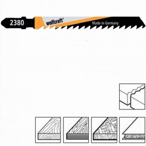 WOLFCRAFT Komplet 2 szt. brzeszczotów do wyrzynarek 2380000