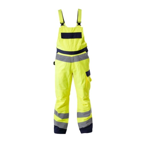 LAHTI PRO Spodnie ogrodniczki ostrzegawcze letnie żółte PREMIUM  rozmiar L /L4110703/