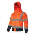 LAHTI PRO Kurtka ostrzegawcza zimowa 2w1 bezrękawnik z kapturem r. 2XL /L4092605/