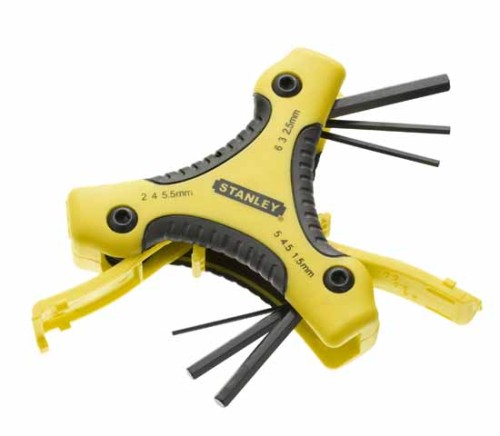 STANLEY Zestaw kluczy sześciokątnych - 9szt. (1,5-6 mm)  95-935