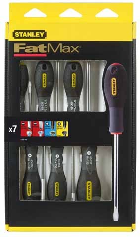 STANLEY Zestaw wkrętaków FatMax (PŁ, PZ, PH) - 7szt.  65-438