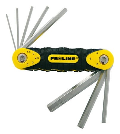 PROLINE Klucze imbusowe HEX CrV zestaw 8el. 1.5-8mm 48368